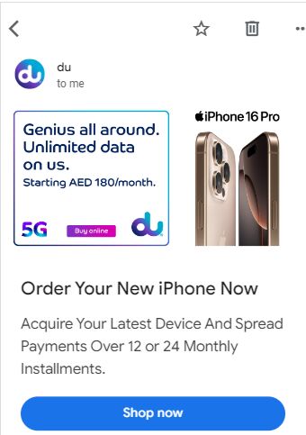 iPhone 16 Pro search ad on Google